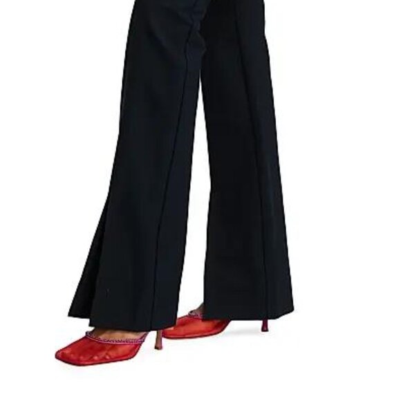 Derek Lam 10 Crosby Maeve Pants | Slit Hem Flare | Midnight Blue | Size 0 | NWT - Picture 3 of 3
